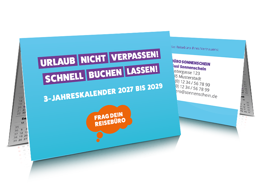 3-Jahreskalender 2027-29 Individualisiert