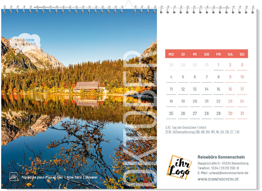 A5 Tischkalender 2027
