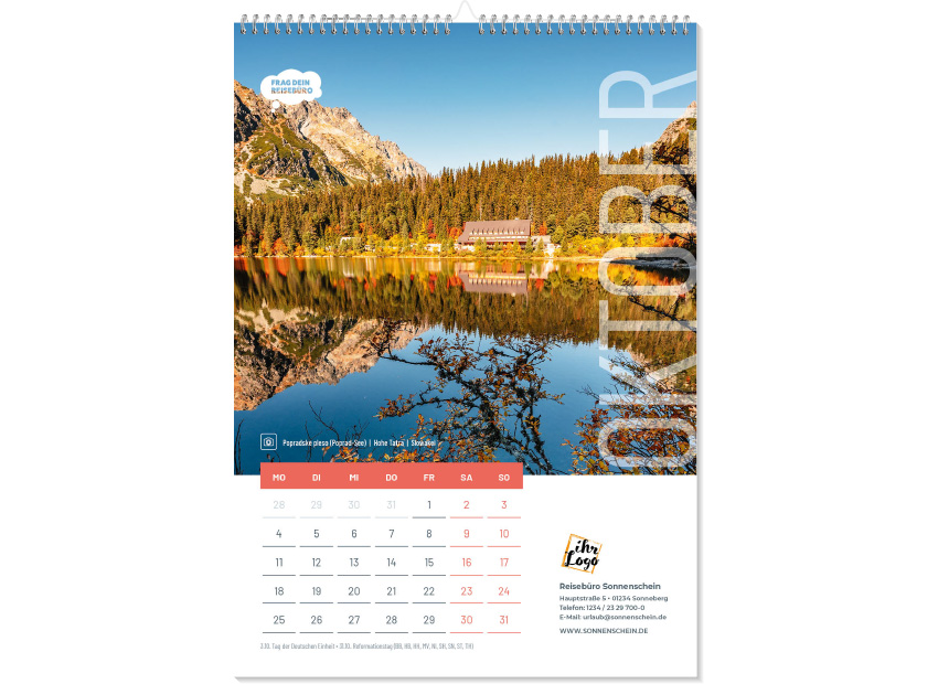 A4 Wandkalender 2027
