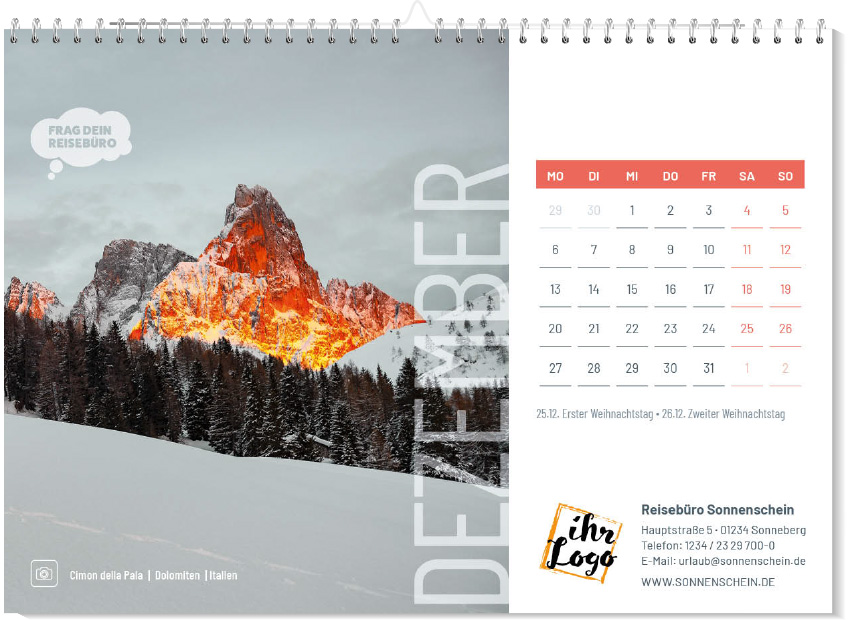 A5 Tischkalender 2027