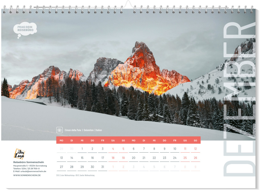 A3 Wandkalender 2027