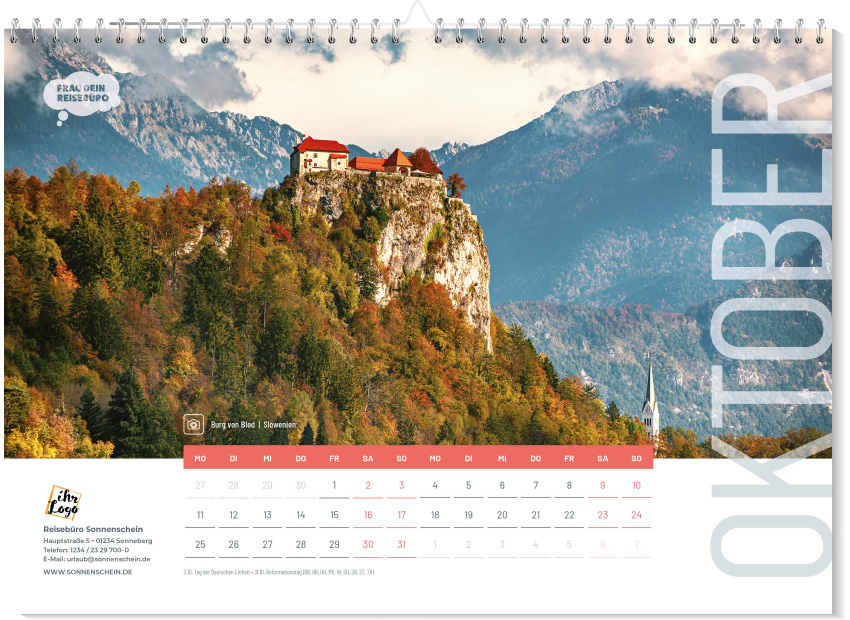 A3 Wandkalender 2027