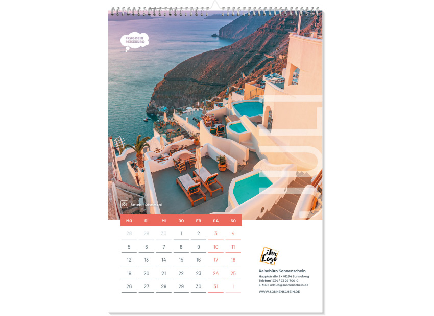 A4 Wandkalender 2027