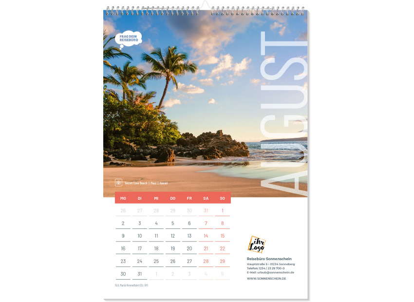 A4 Wandkalender 2027