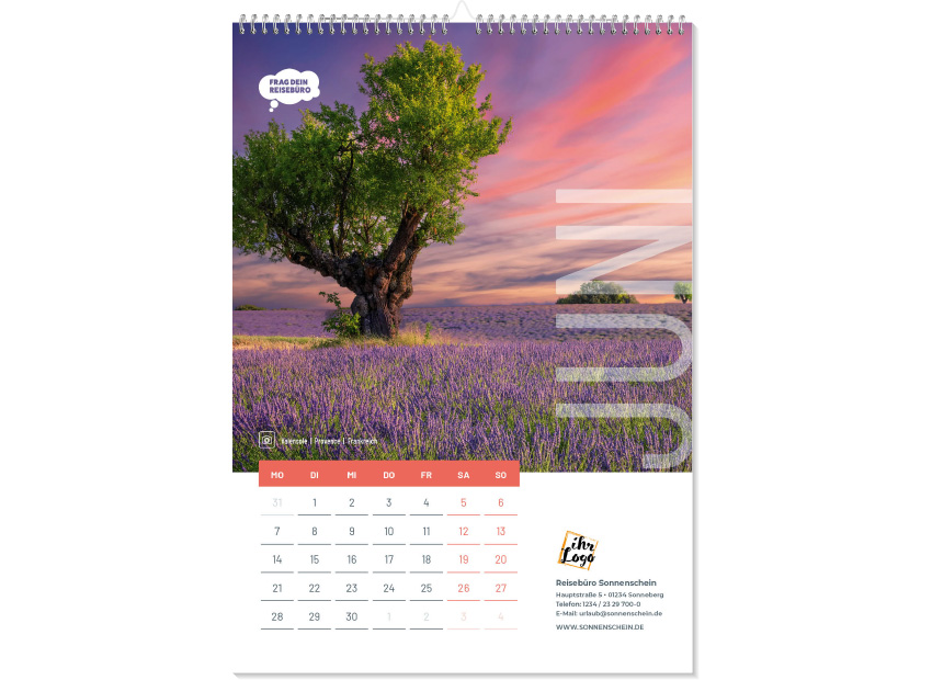 A4 Wandkalender 2027