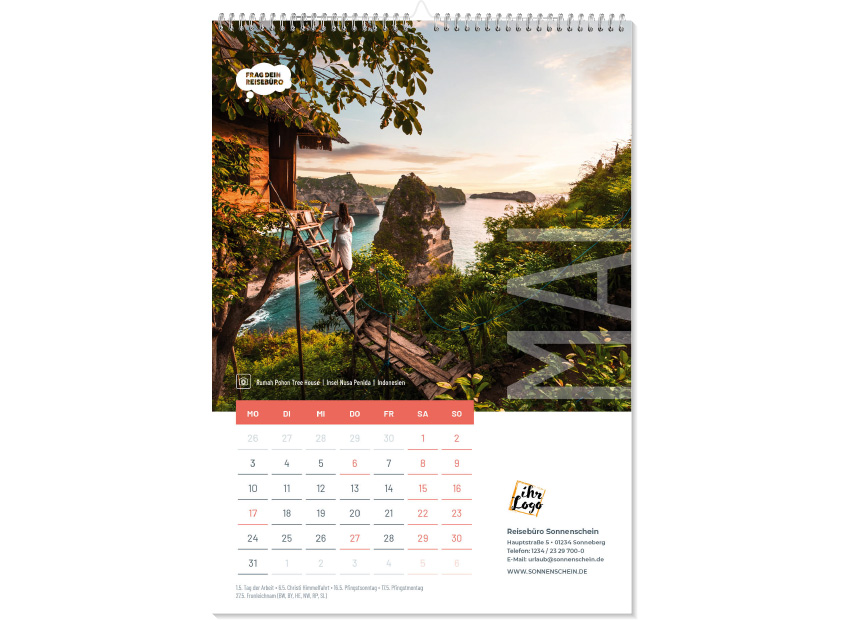A4 Wandkalender 2027